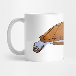 Sea Turtle Watercolor Illustration Mug